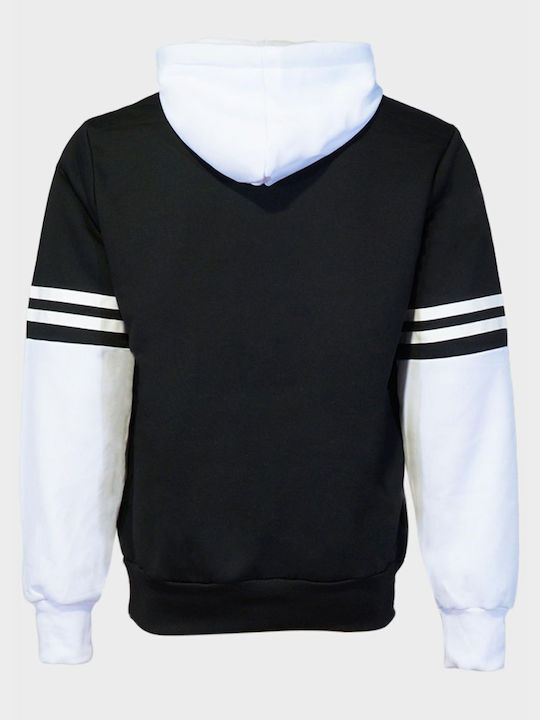 G Secret Men's Sweatshirt with Hood and Pockets Black