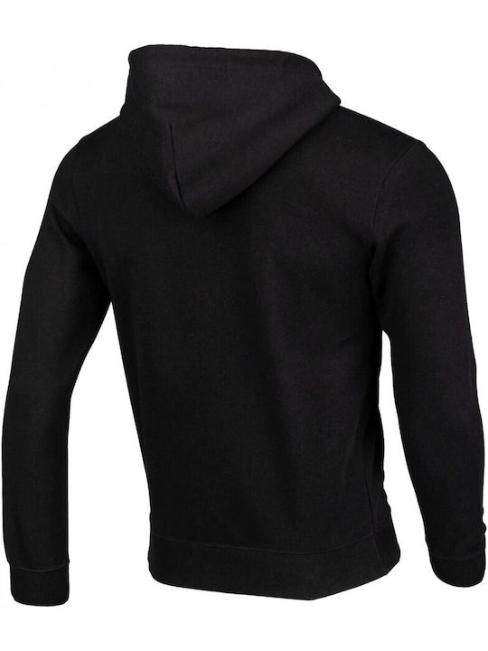 Champion Men's Sweatshirt Jacket with Hood and Pockets Black