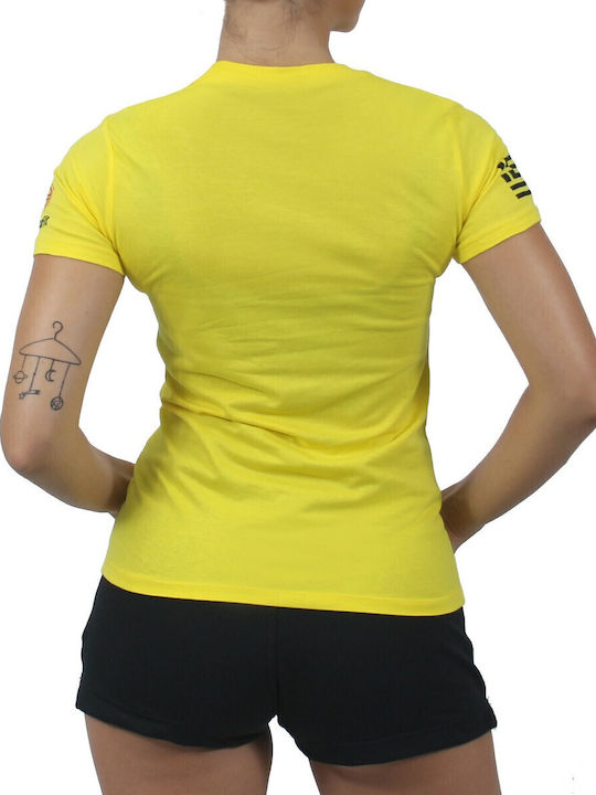 Γυναικείο Αθλητικό T-shirt Κίτρινο