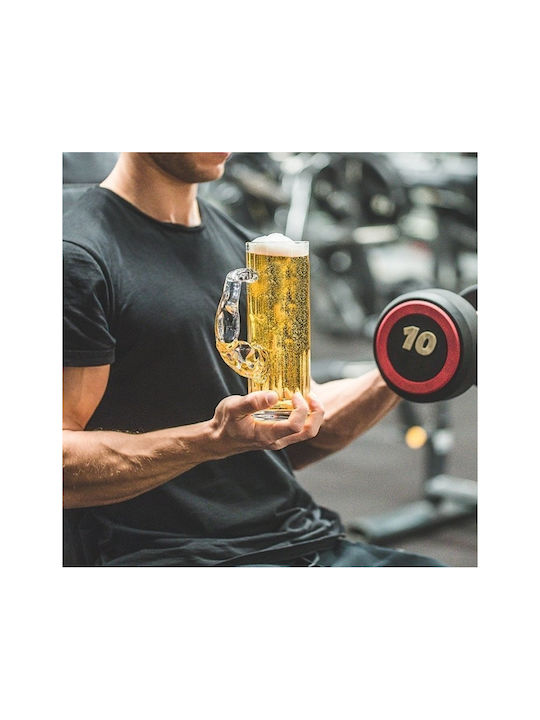 Gadget Master Glas Bier, μπίρας aus Glas 620ml