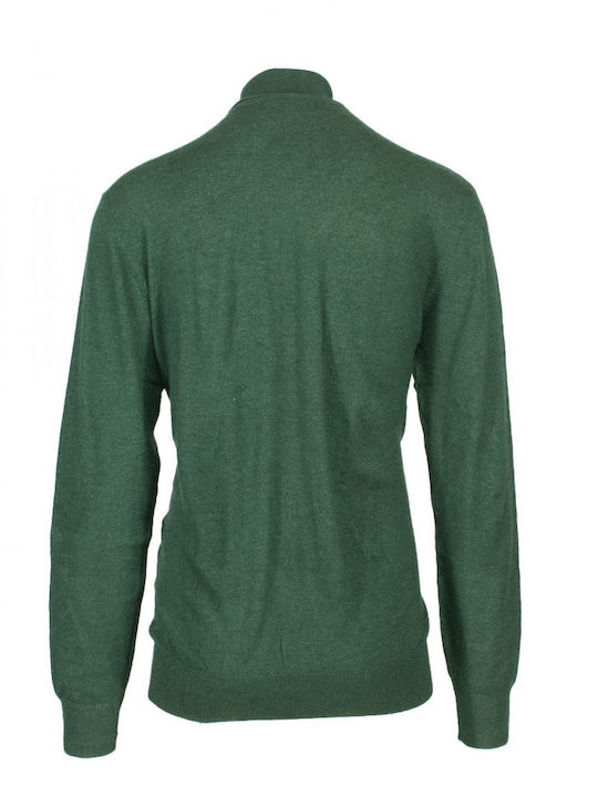 Explorer Men's Long Sleeve Sweater Turtleneck Forest Green