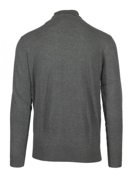 Explorer Men's Long Sleeve Sweater Turtleneck Charcoal