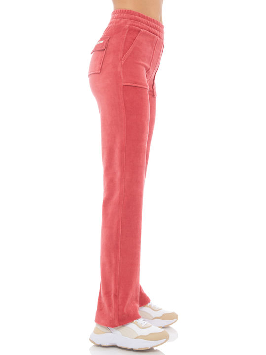 Jogginghose Samt Rot