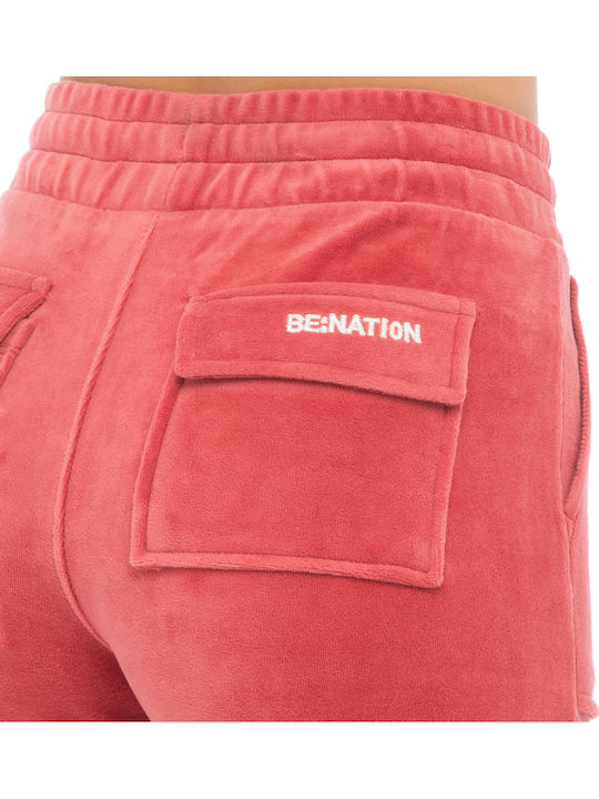 Jogginghose Samt Rot