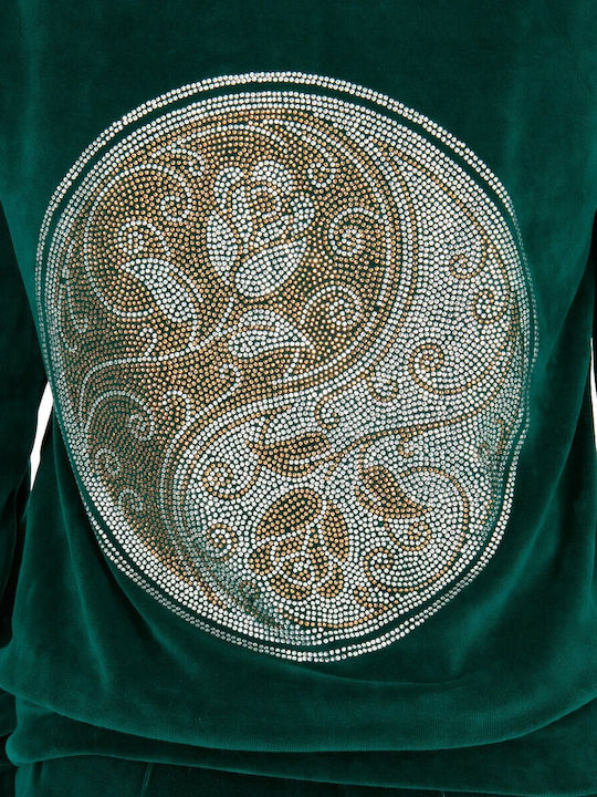 Sweatpants Set Velvet Green.