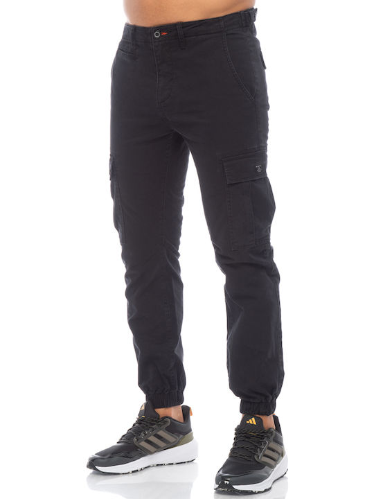 Hose Cargo Elastisch Schwarz