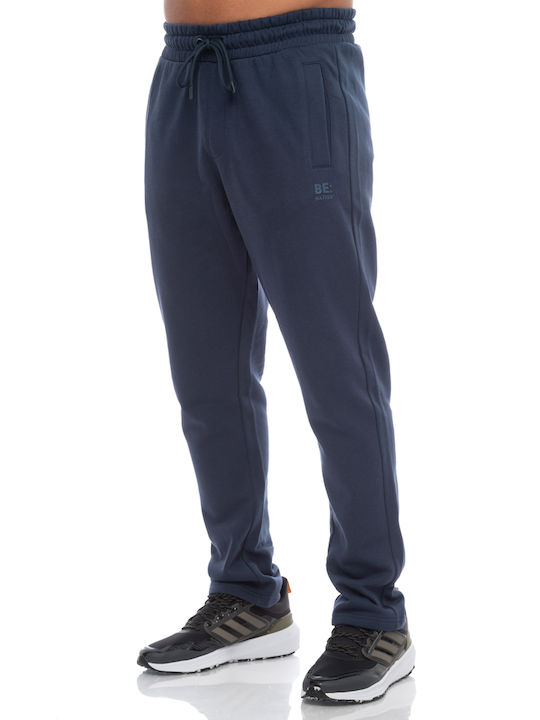 Be:Nation Pantaloni de trening cu elastic Albastru