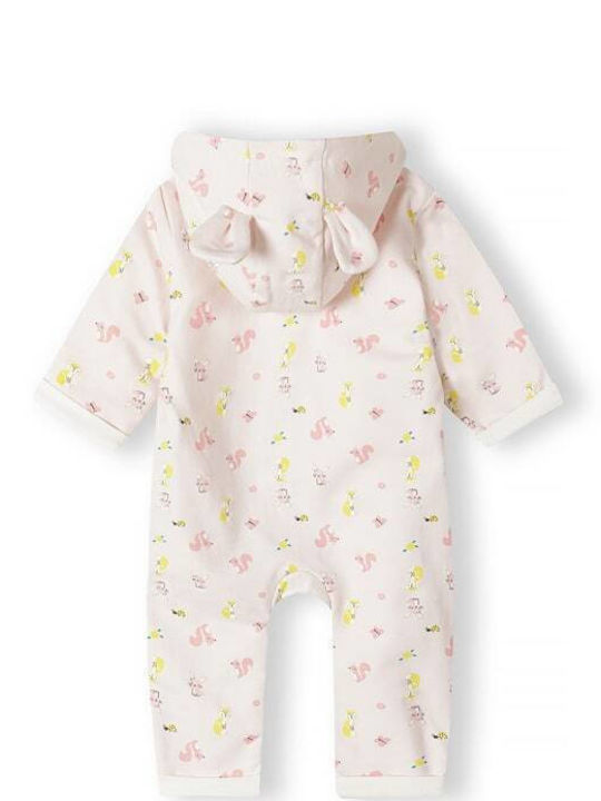 Minoti Baby Bodysuit Set for Outing Rose