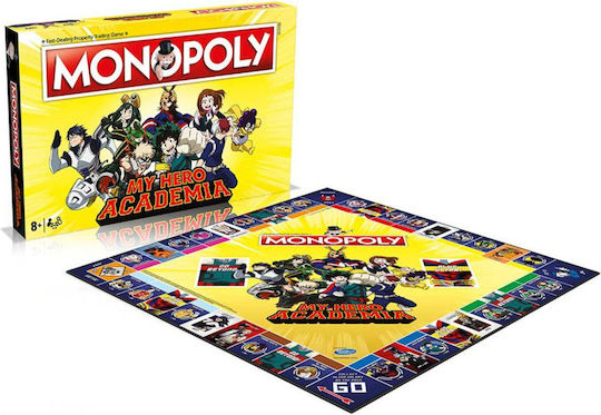 Board Game Monopoly - My Hero Academia for 2-6 Players 8+ Years Old (EN) Winning Moves