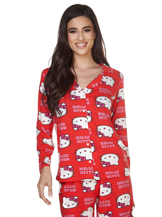 Comfort Set Winter Women's Pajamas Red