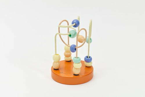 Classic World Maze Mini Labyrinth With Beads made of Wood for 18++ Months (Various Designs/Assortments of Designs) 1pc