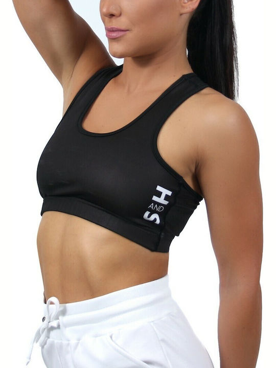 H&S Women's Sports Bra without Padding black