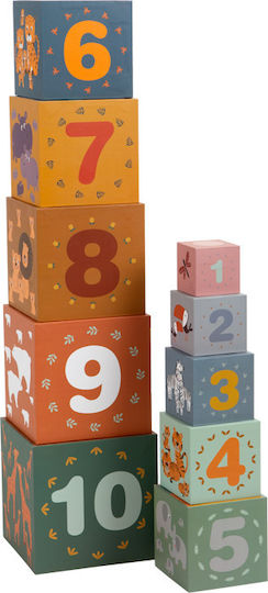 Small Foot Stacking Toy Stack the Cubes Animals Safari for 12++ Months