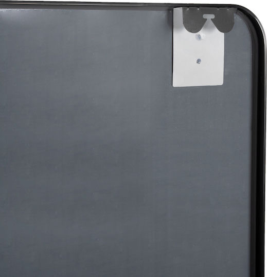 HomeMarkt Като Огледало за Стена с Черен Металик Рамка 80x60см 1бр