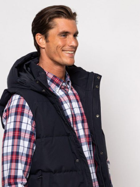 Sleeveless Winter Jacket Puffer Blue