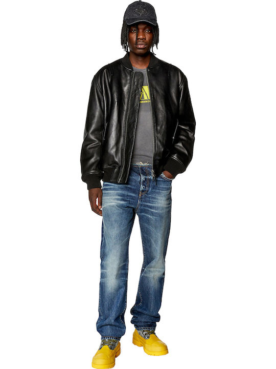 Leather Jacket Biker Black