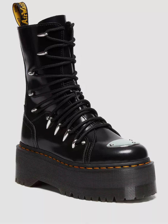 Jadon Hi LTT Max Buttero Leder Stiefeletten Damen Schwarz