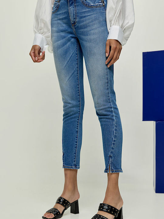 Edward Jeans Hoch tailliert Damenjeanshose mit Rissen in Enger Passform