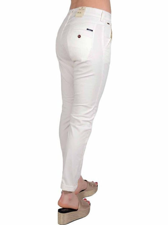 Damen Stoff Hose White