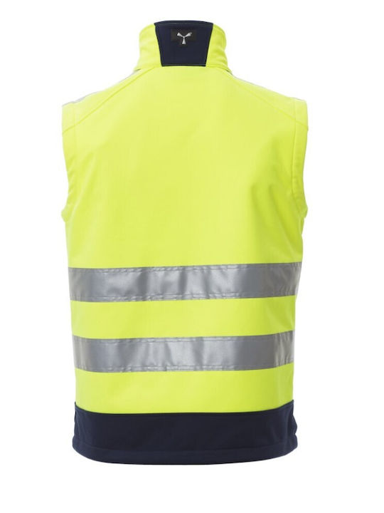 Payper Работно яке Водоустойчиво с отразителни ленти Softshell Yellow