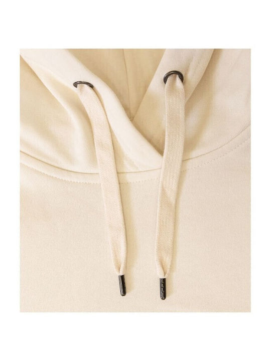 Damen Sweatshirt Kapuzen Beige