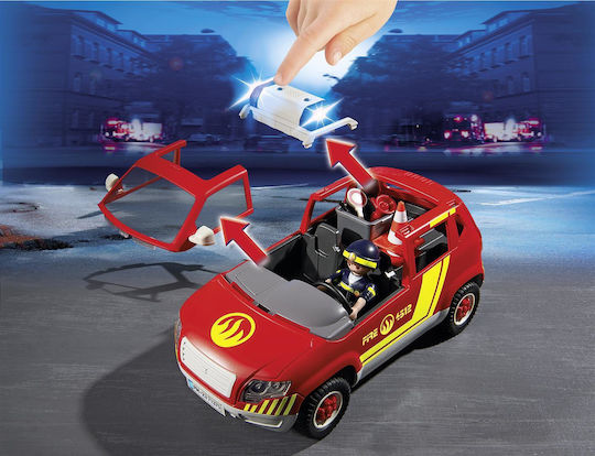 Playmobil City Action Chief Fire Officer Vehicle With Beacon And Siren for 5-10 years old