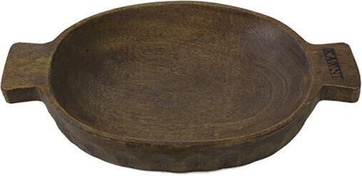 Nakaro Wood Купа за сервиране Кръгла Дърво Кафяв