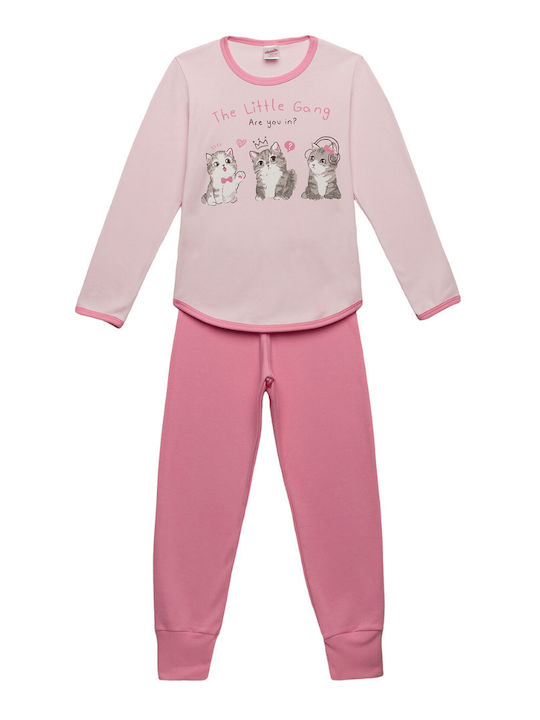 Minerva Kids' Pajamas Winter Pink Little