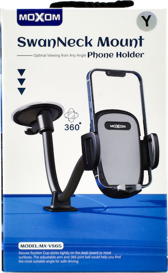 Moxom Car Mobile Mount 6.5" - 6.5" with Adjustable Hooks Black