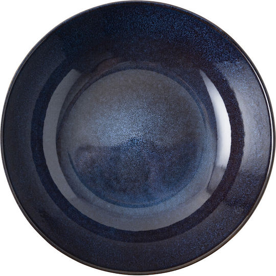 Dutch Rose Ceramic Salad Bowl Blue