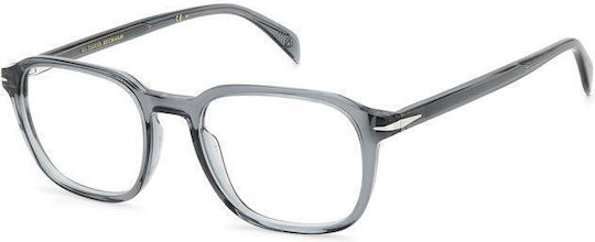 David Beckham Plastic Eyeglass Frame Gray DB 1084 KB7