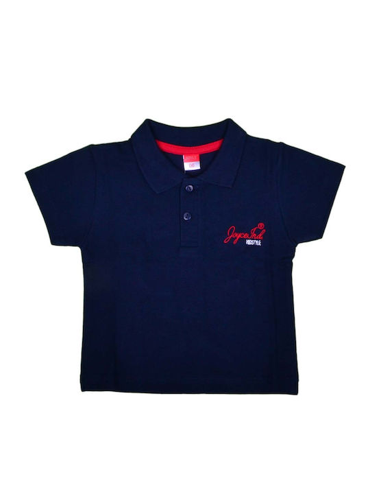 Kinderpolo Kurzarm Marineblau