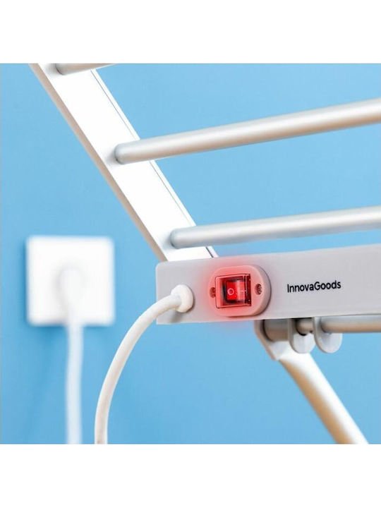 InnovaGoods Klappbarer Beheizter Boden-Kleiderständer Für Balkon Metallisch 230W 45cm