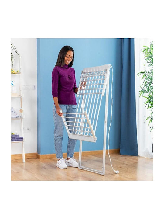 InnovaGoods Klappbarer Beheizter Boden-Kleiderständer Für Balkon Metallisch 230W 45cm