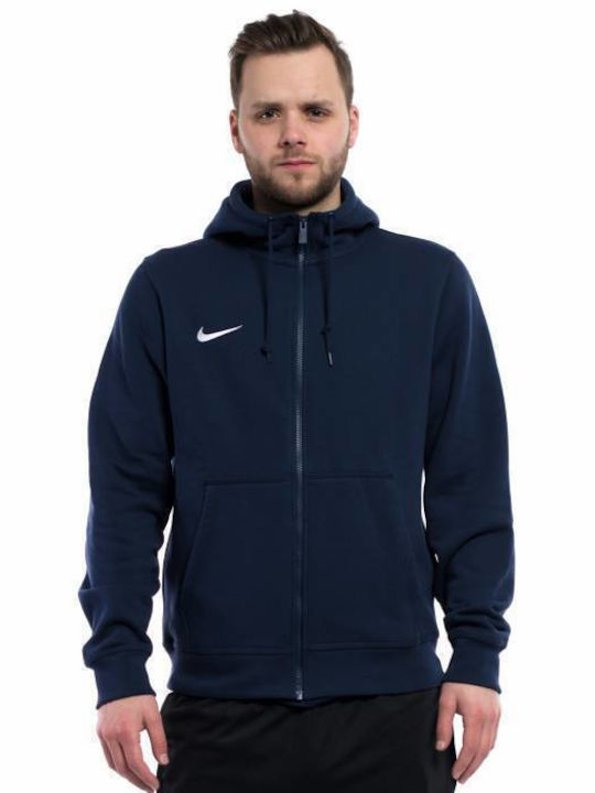 Nike Παιδική Ζακέτα Φούτερ Team Club Full Zip Hoodie Navy Μπλε