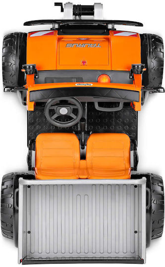 Taurus Doppelsitzer Lastwagen 12 Volt Orangen Für 3+ Jahre