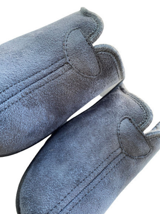 Anatomical Leather Women's Slippers Gray