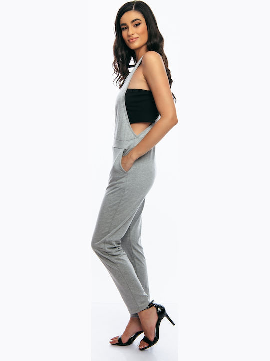 Women's Sleeveless One-piece Suit Gray
