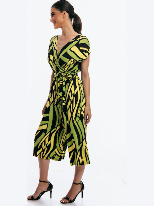 Women's Sleeveless One-piece Suit Green