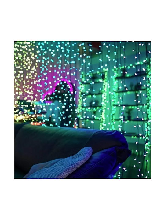 400 Lights LED 2.1m. x 150cm Multicolor type Curtain