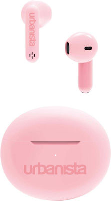 Urbanista Austin Earbud Bluetooth Handsfree Earphones with Sweat Resistance and Charging Case Pink Blossom