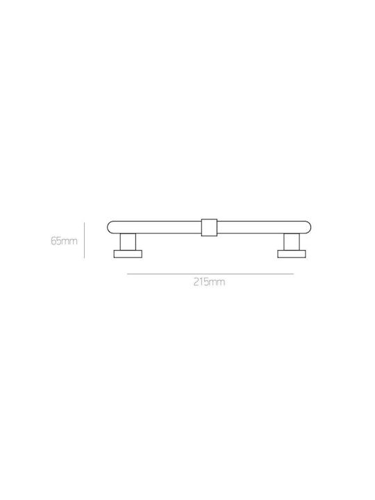 Best Design Λαβή Εξώπορτας 701 215mm Ορείχαλκινη Ματ