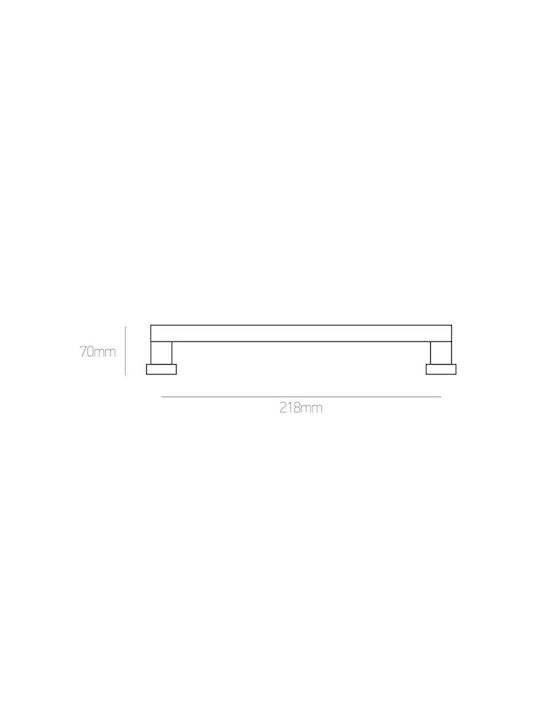 Best Design Λαβή Εξώπορτας 920 218mm Μαύρο Ματ