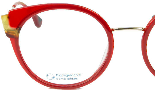 Woodys Barcelona Freda Women's Prescription Eyeglass Frame Red 220803
