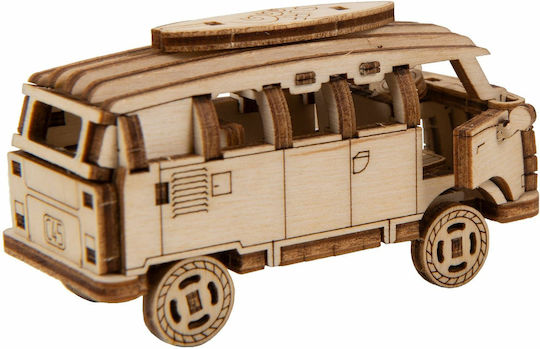 Wooden City Wooden Construction Toy Retro Van for Children 8+ years old+ Years
