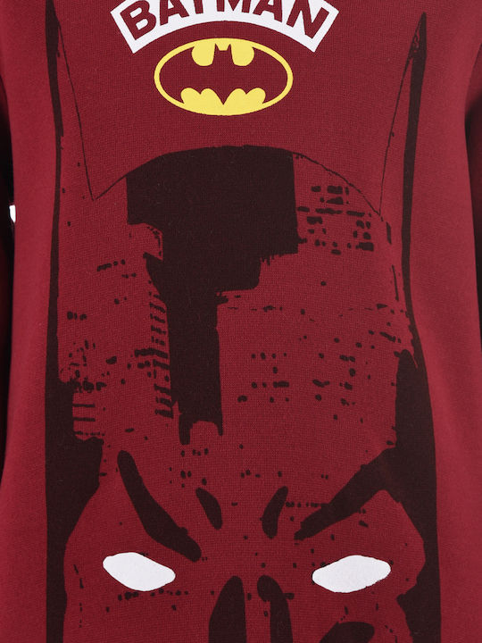 Superheroes Kids Sweatshirt Burgundy