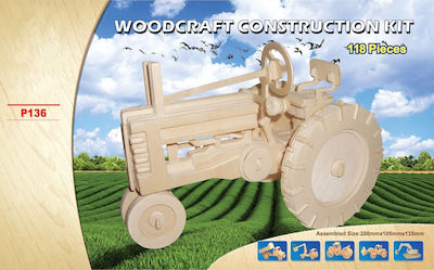 Anelixi Wooden Construction Toy Ξύλινη Κατασκευή Τρακτέρ