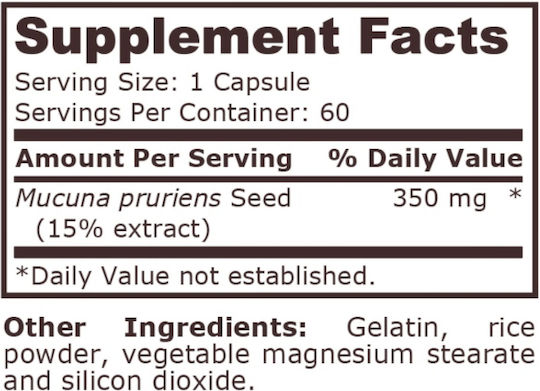Pure Nutrition Специална Хранителна Добавка 350 mg 60 Капсули
