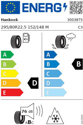 Hankook Dh51 295/80R22.5 Λάστιχο Φορτηγού