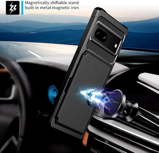 HappyCase Портмоне Силикон 0.5мм Черен (Google Pixel 7)